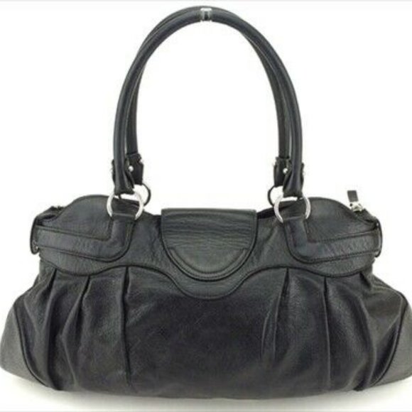 Salvatore Ferragamo bag Hand bag Ganchini Black Silver Authentic Used - Picture 2 of 9